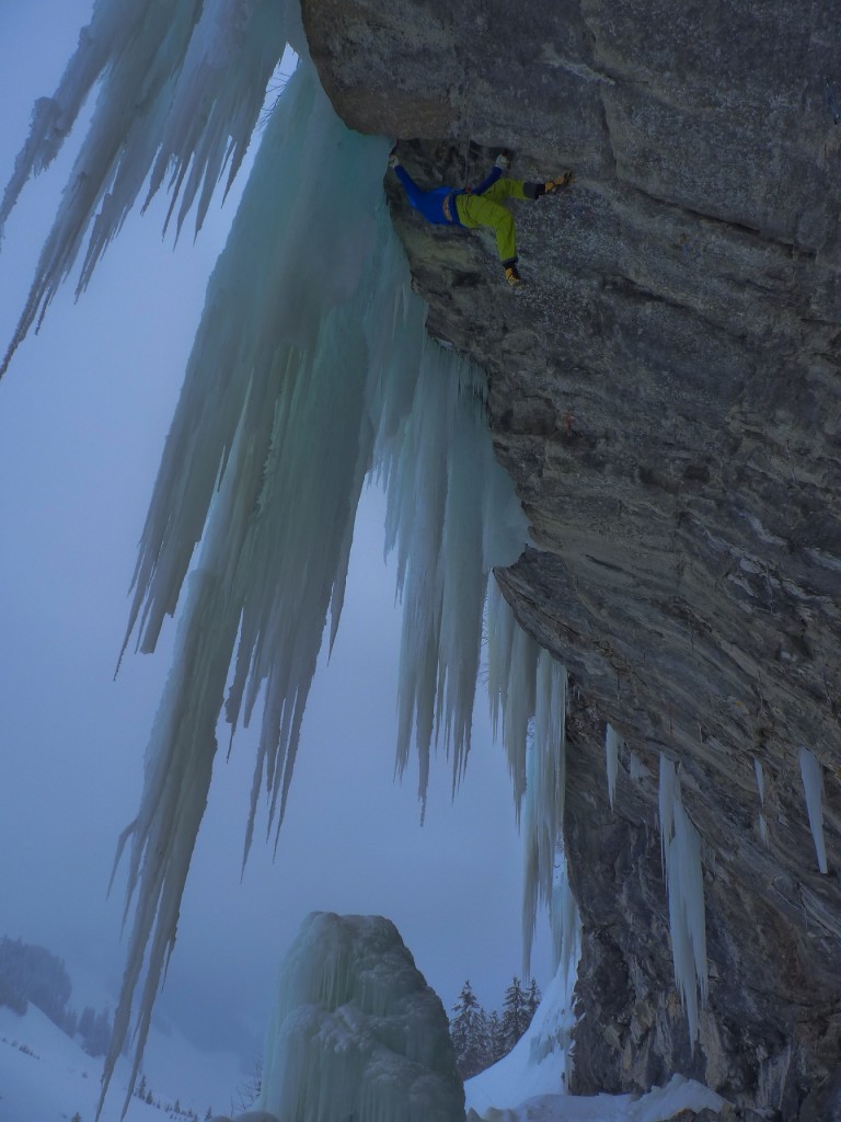 Me reaching the ice on "Pink Panther"