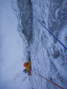 Dougie reaching the corner on pitch one.