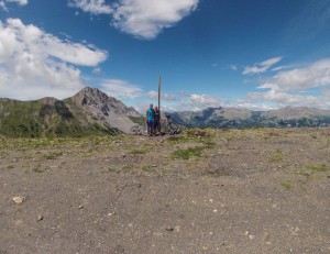 The view before the decent on the Pra Loup Enduro